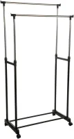 Pokretni garder.-štender za odeću 82.5x42x97.5/170cm dupli crni 5five
