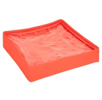 Kutija za odlag. 16 novog. kugli fi 10cm 40x40x10cm crvena Atmosphera