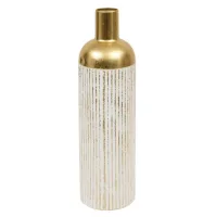 Vaza Mirsa 16x60.5cm bela/boja zlata Atmosphera C. Dinterieur