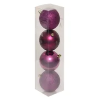 Novog. kićanka - kuglica fi 8cm 4/1 ljubičasta sort Atmosphera