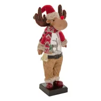 Dekor. figura sa Led svetlom 56cm sort Atmosphera