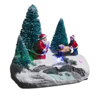 Novog. figura Snow&Tree sa led lampicama sort Feeric