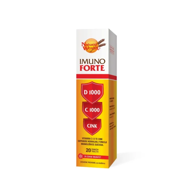 Natural Wealth Imuno Forte, 20 šumećih tableta