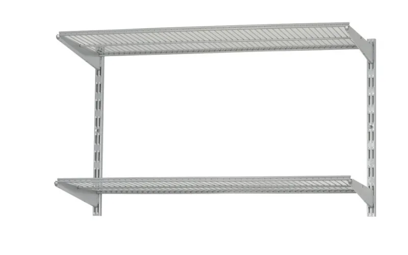 Set - polica za ostavu 828x473x332mm sa nosačima svet.siva E.Sistem