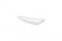 Polica za zid Big Boy Convexe 570x250x50mm bela Dolle