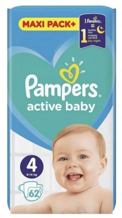 Pelene pampers maxi4 62/1 jpm