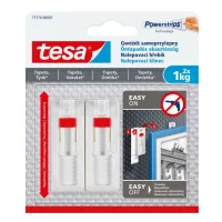 Samolepljivi podesivi zidni nosači nosiv. do 1kg beli 2/1 Tesa