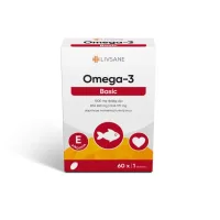 LIVSANE Omega 3 + vitamin E 60 kapsula