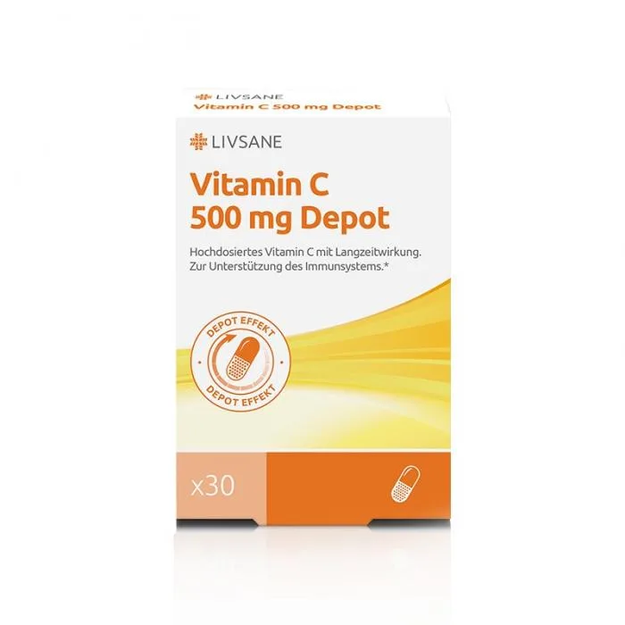 LIVSANE Vitamin C depo, 30 kapsula