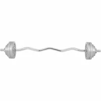 GORILLA SPORTS Kriva EZ šipka sa gvozdenim tegovima 35 kg