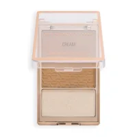 Makeup Revolution Bronze Icon paleta bronzera Divine Fair 2 x 3,5 g + 2,8 g
