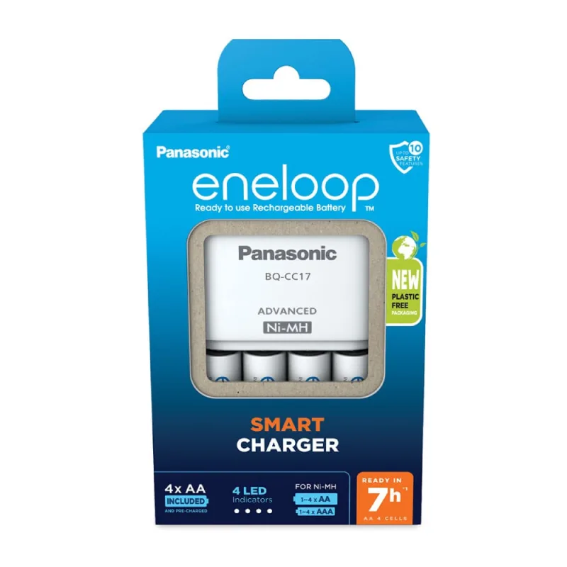 PANASONIC Eneloop Punjač za baterije + 4x HR6 AA baterije