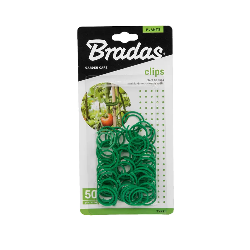 Kopča za vezivanje biljaka 3cm 50/1 zelena Bradas