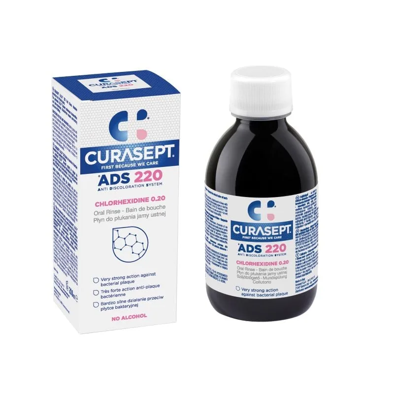 Curasept ADS 220 tečnost za ispiranje usta sa 0,2% hlorheksidina