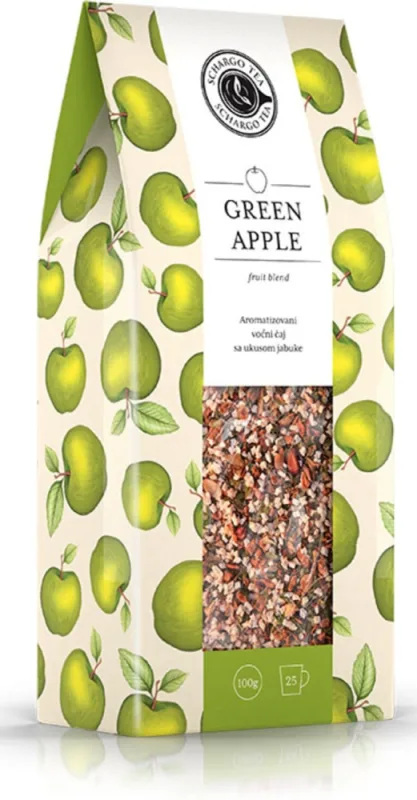 Čaj zelena jabuka 100gr Schargo tea