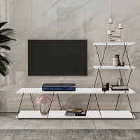 ASIR GROUP Ilgaz White TV komoda
