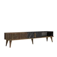 ASIR GROUP Milan Walnut Black TV komoda