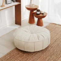 ASIR GROUP Vintage Teddy White Tabure